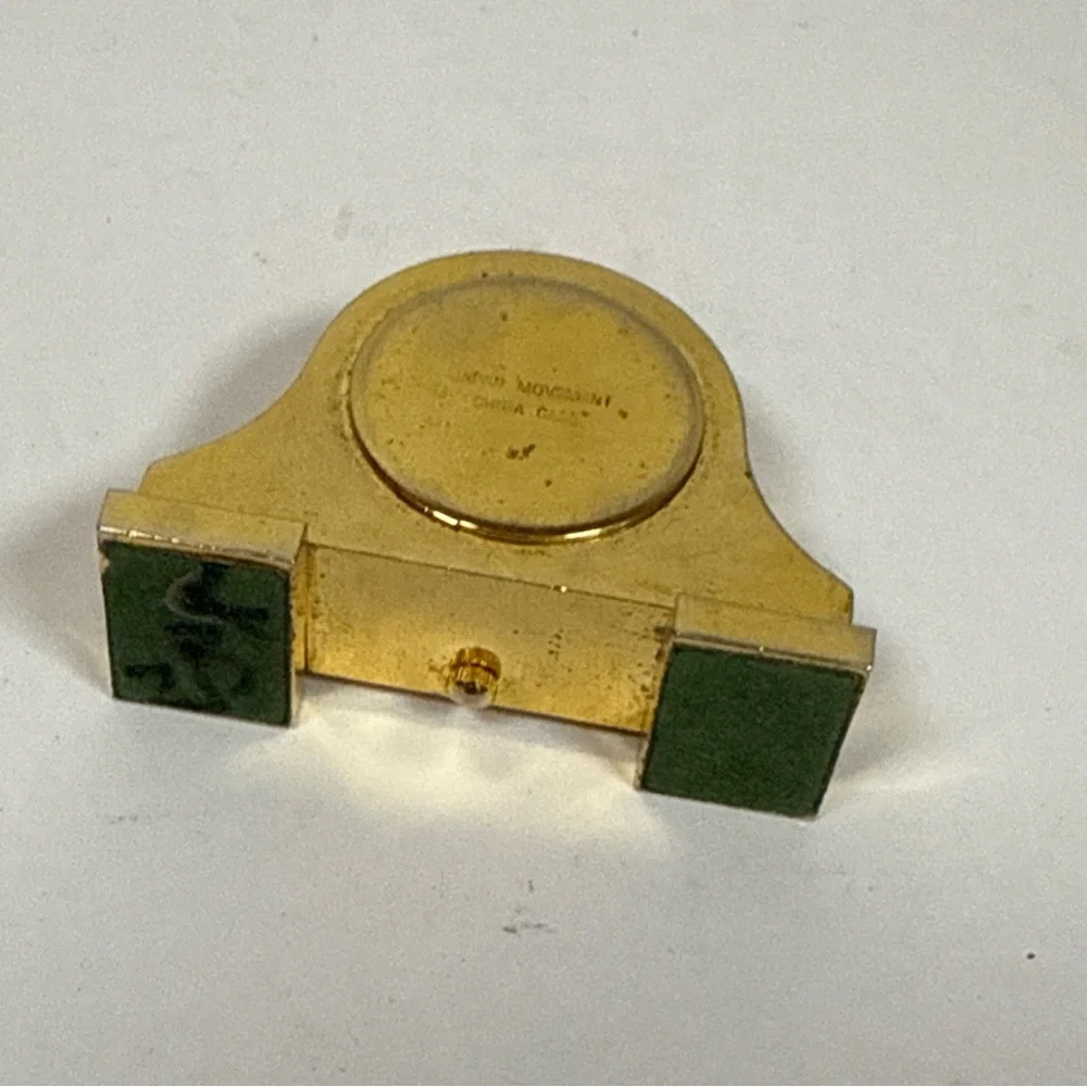 Gold Mickey Mouse Desk Clock